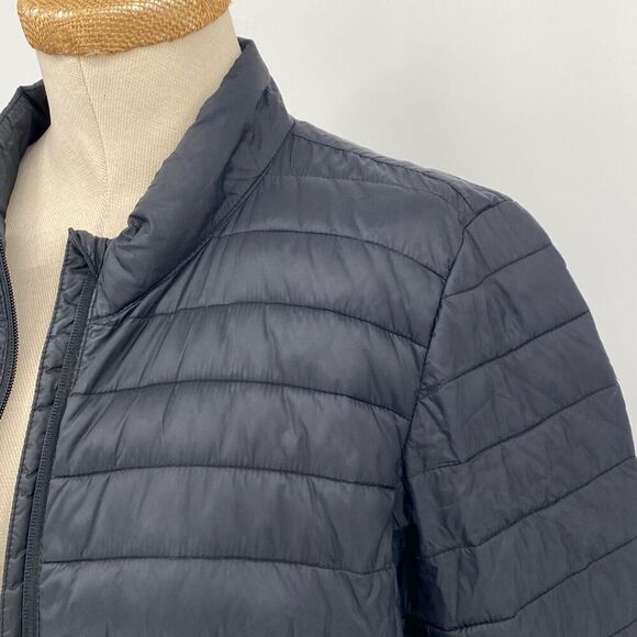 Old Navy Puffer‎ Coat Polyester Filled Black Large * Flaw - Picture 8 of 15